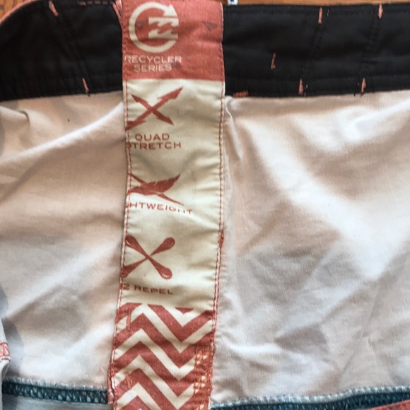 Salmon and Blue Swim trunks by Billabong - Picture 9 of 11